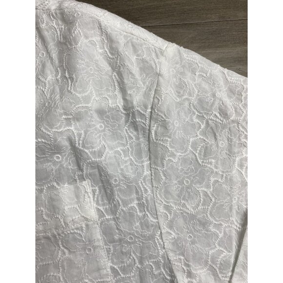 $195 TED BAKER Chancee Broidery Boxy Short sleeve Shirt blouse size 2 SOLD OUT - Picture 2 of 14